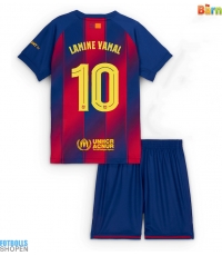 Billiga Barcelona Lamine Yamal #10 Hemmatröja Barn 2025-26 Kortärmad (+ Korta byxor)